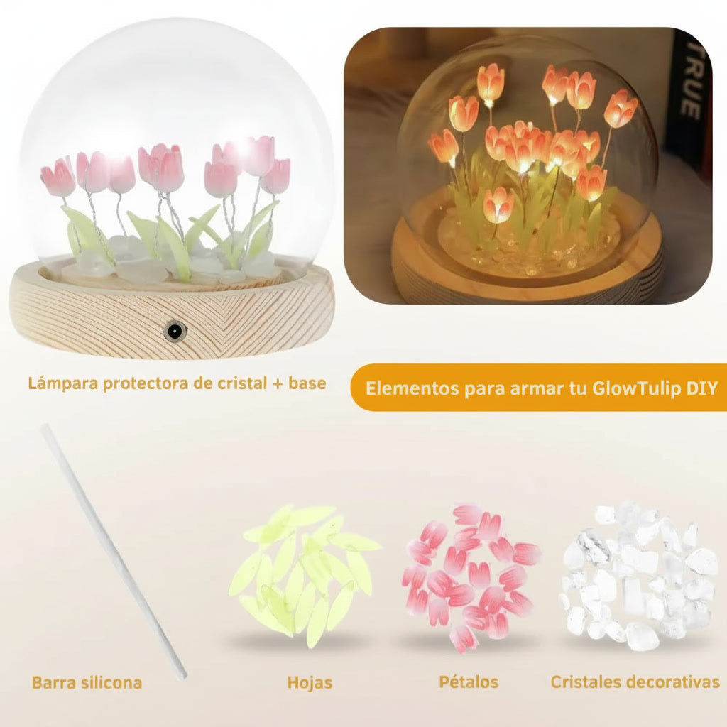 Esfera de Tulipanes Brillantes DIY